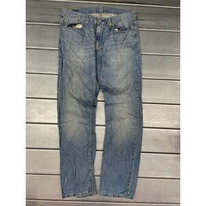 Levis 559 Jeans Mens 36x34 Blue Medium Wash Denim Relaxed Straight 100% Cotton